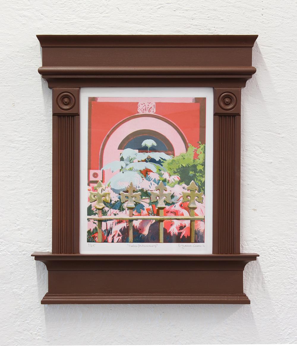 "Gates (Autonomous)", Framed Risograph Print.
Printed by Authorized to Work in the US