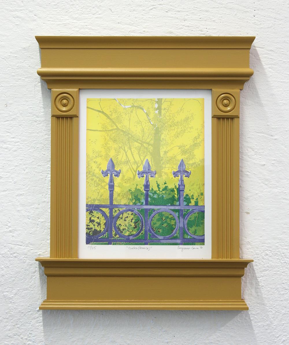 "Gates (Promise)", Framed Risograph Print.
Printed by Authorized to Work in the US